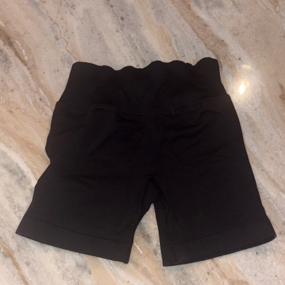 Black High-Waisted Shorts